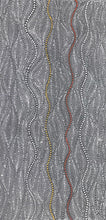 Load image into Gallery viewer, Cultural Aboriginal painting Seed Dreaming by Marshall Jangala Robertson with detailed dot work and fluid design
