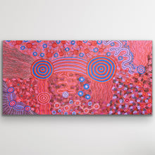Load image into Gallery viewer, "Mamungari-Nya" original Aboriginal painting by Renae Nakamarra Nelson, 200cm x 103cm - authentic Indigenous Australian artwork
