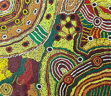 Load image into Gallery viewer, "Minyma Kutjara" original Aboriginal painting by Cassyanne Woods, 58cm x 49cm - authentic Indigenous Australian artwork
