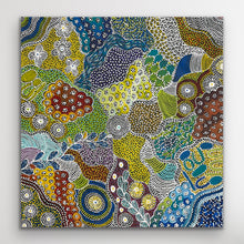 Load image into Gallery viewer, &quot;My Country (Utopia)&quot; Janet Golder Kngwarreye 96cm x 92cm

