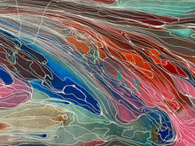 Load image into Gallery viewer, "Pantu (Salt Lake)" original Aboriginal painting by Janice Stanley, 231cm x 78cm - authentic Indigenous Australian artwork
