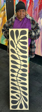 Load image into Gallery viewer, "Bended Acacia Leaves (Watiya Tjuta)" original Aboriginal painting by Debra Nangala McDonald, 122cm x 29cm - authentic Indigenous Australian artwork
