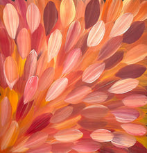 Load image into Gallery viewer, "Bush Medicine Leaves" original Aboriginal painting by Roseanne Morton Petyarre, 62cm x 60cm - authentic Indigenous Australian artwork
