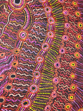 Load image into Gallery viewer, "Rainbow Serpent (Wanampi)" by Debra Umala - alternate view, original Aboriginal painting, 184cm x 116cm
