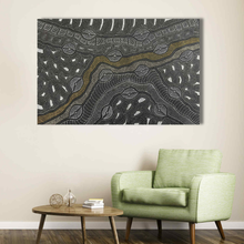 Load image into Gallery viewer, Delvine Pitjara original painting in artroom setting
