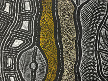 Load image into Gallery viewer, Up close original painting by Delvine Pitjara
