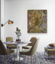 Load image into Gallery viewer, "Desert Flowers" by Bernadine Johnson Kemarre - view 7, 115cm x 97cm - Aboriginal art
