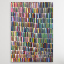 Load image into Gallery viewer, Multicolored yam dreaming painting on while wall
