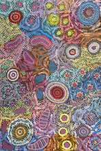 Load image into Gallery viewer, Close up of Grandmother&#39;s Country artwork Michelle Possum Nungurrayi Aboriginal art
