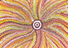 Load image into Gallery viewer, Intricate dot work forms rhythmic pathways through the desert landscape near Yuelamu.
