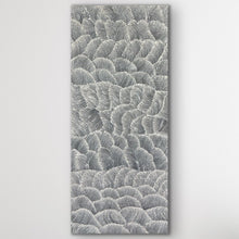 Load image into Gallery viewer, Close-up view highlighting intricate dots and brushwork symbolising wind-shaped desert formations.
