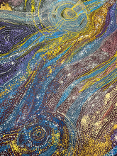 Load image into Gallery viewer, Detail view of the original Aboriginal painting Minyma Malilu by Carolanne Ken
