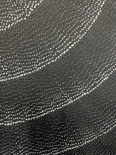 Load image into Gallery viewer, Close-up of detailed dot painting black and white acrylic painting
