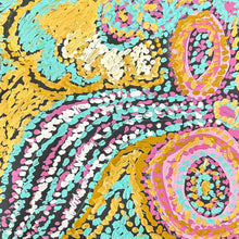 Load image into Gallery viewer, Close crop highlighting curved lines, dense dot clusters and contrasting colour fields within the artwork.
