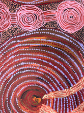 Load image into Gallery viewer, Joanne Ken with original painting "Minyma Kutjara" - Aboriginal artist
