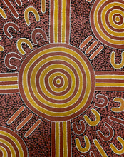 Load image into Gallery viewer,  Aboriginal art with concentric circles and abstract patterns
