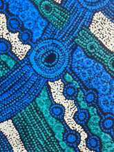 Load image into Gallery viewer, Close-up of a colorful dot pattern with blue, green, and white colors.
