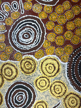Load image into Gallery viewer, "My Country" Aboriginal art by Bronwyn Jimmy - close-up detail, 120cm x 80cm
