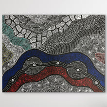 Load image into Gallery viewer, Get your slice of the Australian Country "My Country" Rayleen Pula Price 93cm x 71cm
