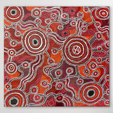 Load image into Gallery viewer, Authentic Indigenous Artwork slice of the country "Minyma Kutjara Munu Ngura" Daisybell Kulyuru 113cm x 120cm
