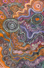 Load image into Gallery viewer, Colorful artwork pattern with concentric circles and wavy lines
