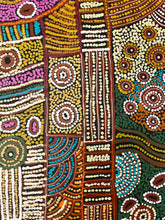 Load image into Gallery viewer, "Minyma Kutjara" original Aboriginal painting by Cassyanne Woods, 181cm x 114cm - authentic Indigenous Australian artwork

