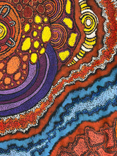 Load image into Gallery viewer, "My Country" original Aboriginal painting by Damien and Yilpi Marks, 199cm x 135cm - authentic Indigenous Australian artwork
