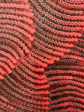 Load image into Gallery viewer, Red "Sand Dunes (Tali)" Maureen Nampijinpa Hudson 62cm x 62cm Central Desert Art from Yuelamu NT
