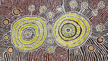 Load image into Gallery viewer, "Kapi Tjukul (Rock Holes)" original Aboriginal painting by Yaritji Heffernan, 171cm x 98cm - authentic Indigenous Australian artwork
