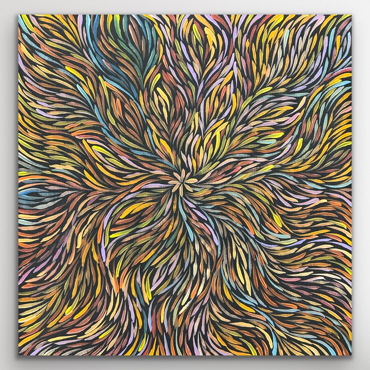 "Bush Medicine Leaves" Rachael Nambula 70cm x 68cm