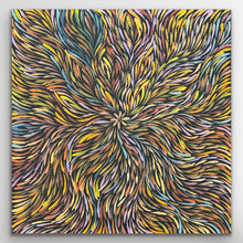 Load image into Gallery viewer, "Bush Medicine Leaves" original Aboriginal painting by Rachael Nambula, 70cm x 68cm - authentic Indigenous Australian artwork

