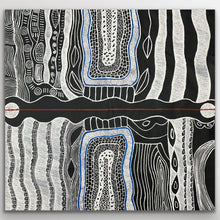 Load image into Gallery viewer, "Mina Mina Dreaming" original Aboriginal painting by Alice Granites Napanangka, 132cm x 129cm - authentic Indigenous Australian artwork
