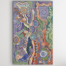 Load image into Gallery viewer, "Pukara" by Susan Umatji Tjitayi - detail view of Aboriginal painting, 182cm x 116cm
