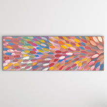 Load image into Gallery viewer, Authentic and traditional contemporary Aboriginal painting colourful on white wall
