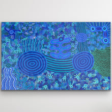 Load image into Gallery viewer, "Mamungaryi-nya" original Aboriginal painting by Renae Nakamarra Nelson, 180cm x 113cm - authentic Indigenous Australian artwork

