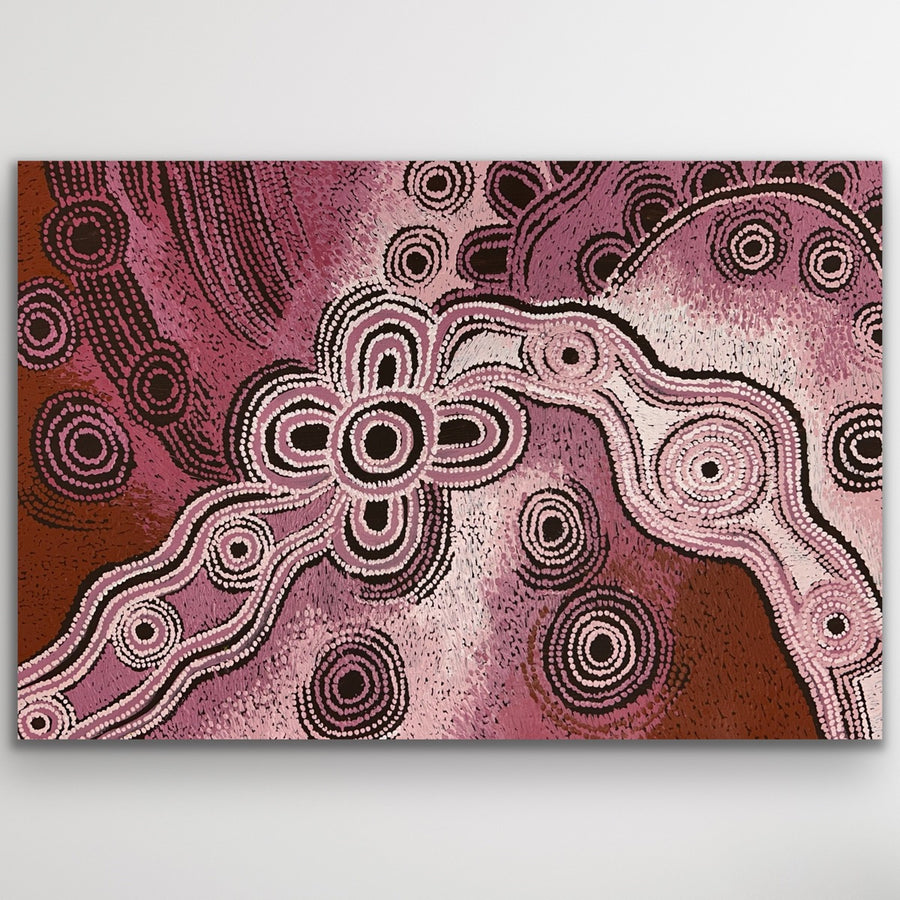 "Minyma Malilu" original Aboriginal painting by Teresa Baker, 90cm x 60cm - authentic Indigenous Australian artwork