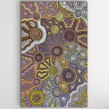 Load image into Gallery viewer, "Country Landscape" by Farron Furber Jampitjinpa - detail view of Aboriginal painting, 147cm x 92cm
