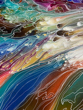 Load image into Gallery viewer, "Pantu (Salt Lake)" original Aboriginal painting by Janice Stanley, 200cm x 90cm - authentic Indigenous Australian artwork
