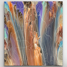 Load image into Gallery viewer, "Pantu (Salt Lake)" original Aboriginal painting by Janice Stanley, 96cm x 88cm - authentic Indigenous Australian artwork
