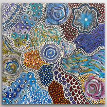 Load image into Gallery viewer, "My Country (Utopia)" original Aboriginal painting by Janet Golder Kngwarreye, 62cm x 61cm - authentic Indigenous Australian artwork
