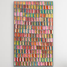 Load image into Gallery viewer, "Bush Medicine Trees" original Aboriginal painting by Bernadine Johnson Kemarre, 58cm x 37cm - authentic Indigenous Australian artwork
