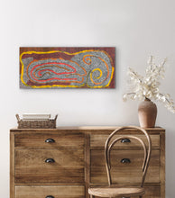 Load image into Gallery viewer, &quot;Fire Dreaming&quot; Maureen Nampijinpa Hudson 97cm x 43cm
