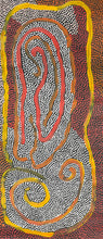 Load image into Gallery viewer, &quot;Fire Dreaming&quot; Maureen Nampijinpa Hudson 97cm x 43cm
