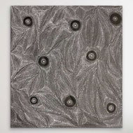 Flowing Aboriginal dot painting Water Dreaming by Marshall Jangala Robertson featuring detailed patterns and cultural meaning