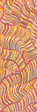 Load image into Gallery viewer, small skinny dot painting full view including red, orange and yellow Central Desert art Australia N.T
