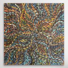 Load image into Gallery viewer, "Bush Medicine Leaves" original Aboriginal painting by Rachael Nambula, 70cm x 69cm - authentic Indigenous Australian artwork
