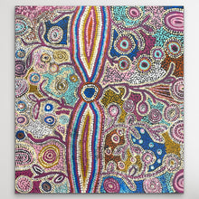Load image into Gallery viewer, Colorful Seven sisters artwork with intricate patterns on a canvas
