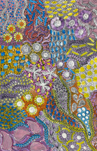 Load image into Gallery viewer, Colourful Utopia artwork with floral patterns
