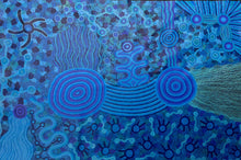 Load image into Gallery viewer, APY lands full image dot painting "Mamungari-Nya" Renae Nakamarra Nelson 167cm x 110cm
