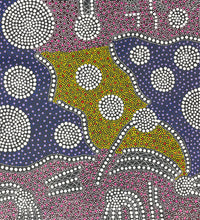 Load image into Gallery viewer, Artistic depiction of a bush onion with a stylized background featuring circular patterns.
